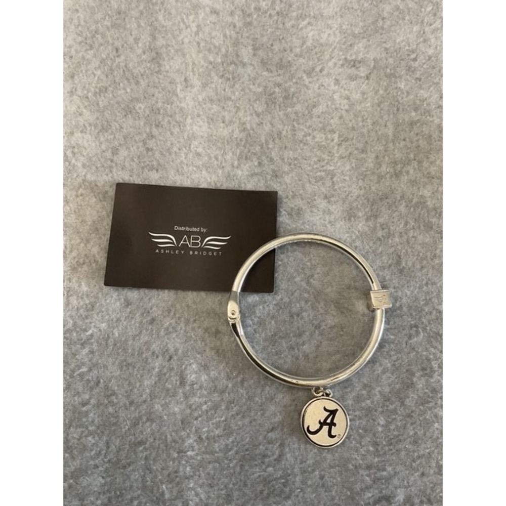 Ashley Bridget University of Alabama Crimson Tide Silver Bangle Bracelet NCAA
